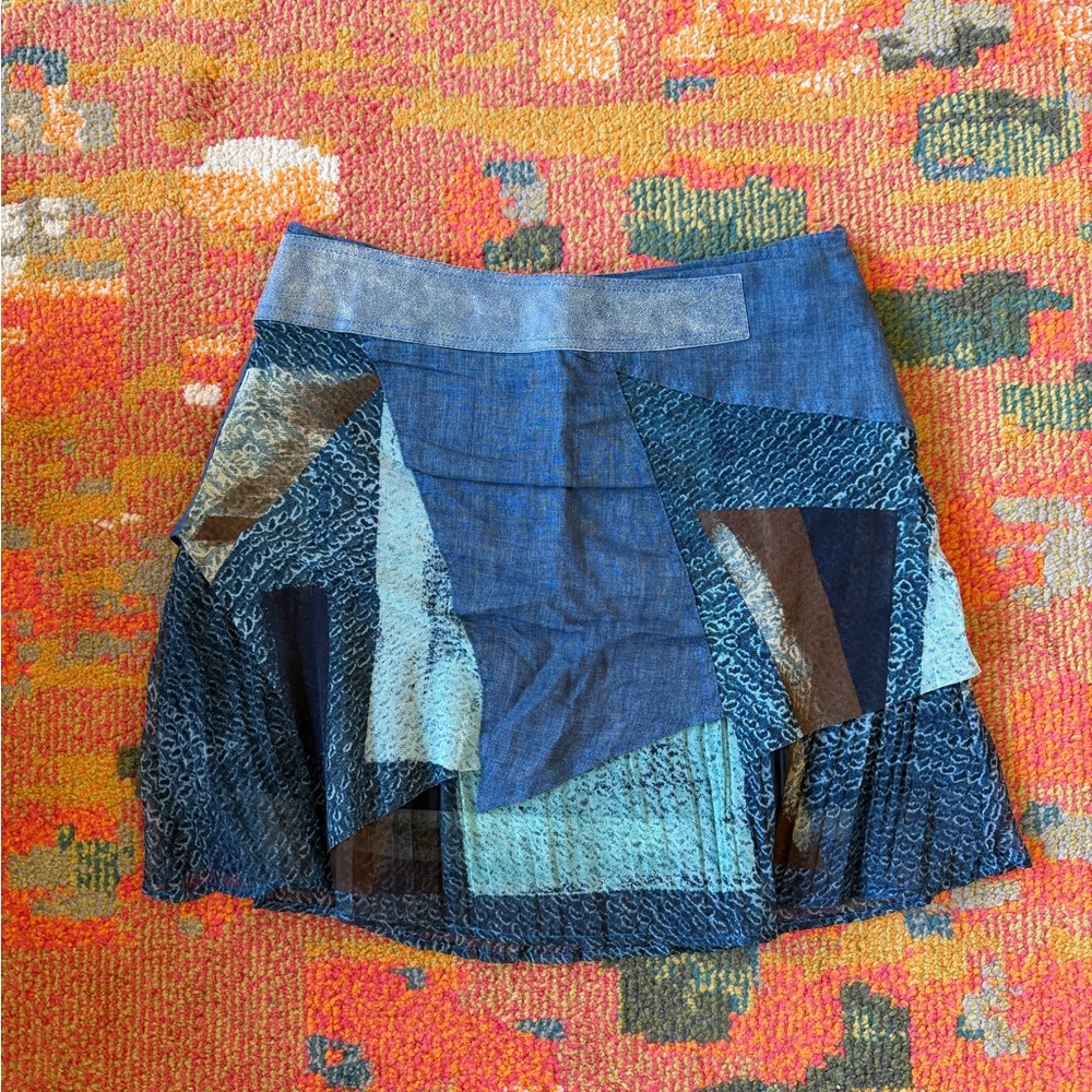 Size 11 - Patchwork Denim Skirt - image 1